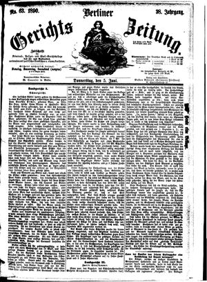 Berliner Gerichts-Zeitung on Jun 5, 1890