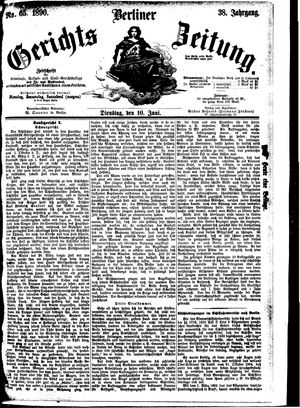 Berliner Gerichts-Zeitung on Jun 10, 1890