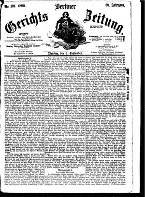 Berliner Gerichts-Zeitung vom 02.09.1890