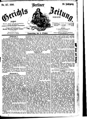 Berliner Gerichts-Zeitung vom 09.10.1890