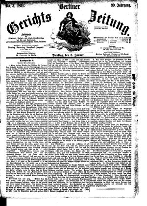 Berliner Gerichts-Zeitung on Jan 6, 1891