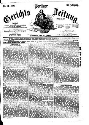 Berliner Gerichts-Zeitung on Jan 31, 1891