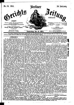 Berliner Gerichts-Zeitung vom 19.03.1891