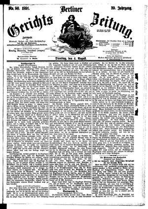 Berliner Gerichts-Zeitung vom 04.08.1891