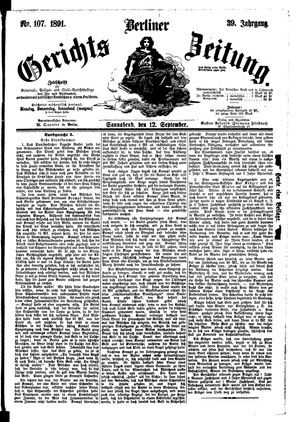 Berliner Gerichts-Zeitung vom 12.09.1891