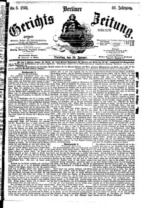 Berliner Gerichts-Zeitung on Jan 19, 1892