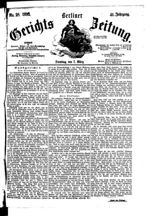 Berliner Gerichts-Zeitung vom 07.03.1893