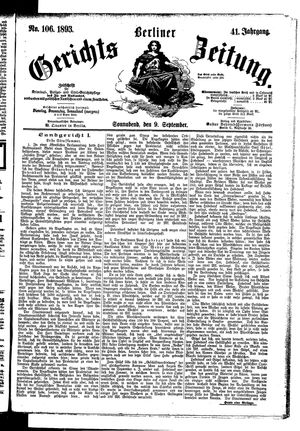 Berliner Gerichts-Zeitung vom 09.09.1893