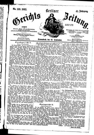 Berliner Gerichts-Zeitung vom 16.09.1893