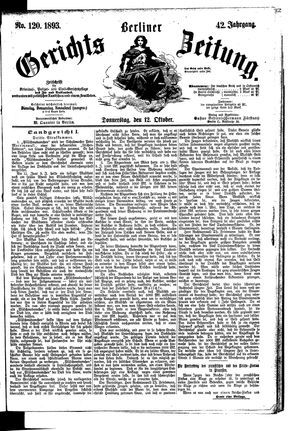 Berliner Gerichts-Zeitung vom 12.10.1893