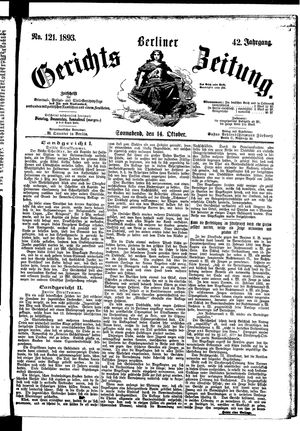 Berliner Gerichts-Zeitung vom 14.10.1893