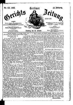 Berliner Gerichts-Zeitung vom 24.10.1893