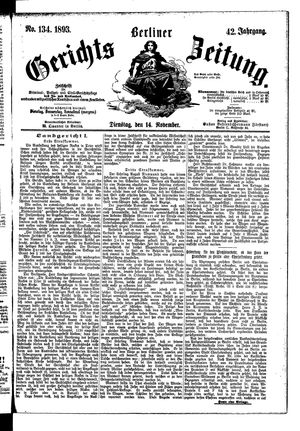Berliner Gerichts-Zeitung vom 14.11.1893