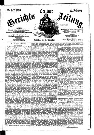 Berliner Gerichts-Zeitung vom 05.12.1893