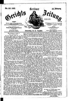 Berliner Gerichts-Zeitung vom 14.12.1893