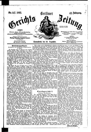 Berliner Gerichts-Zeitung vom 16.12.1893