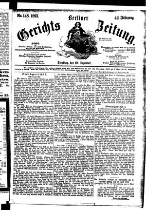 Berliner Gerichts-Zeitung on Dec 19, 1893