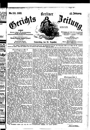 Berliner Gerichts-Zeitung vom 28.12.1893