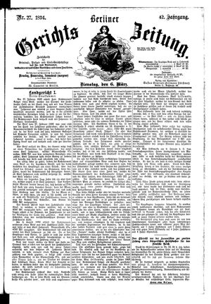 Berliner Gerichts-Zeitung vom 06.03.1894