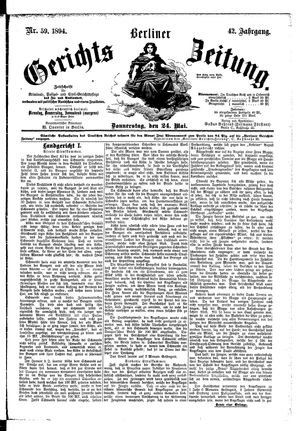 Berliner Gerichts-Zeitung vom 24.05.1894