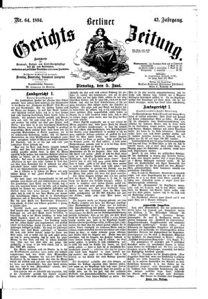 Berliner Gerichts-Zeitung on Jun 5, 1894