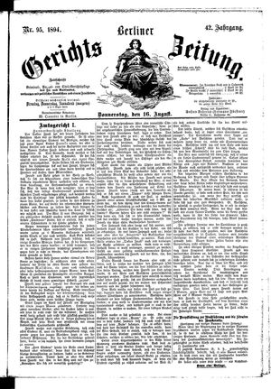 Berliner Gerichts-Zeitung vom 16.08.1894