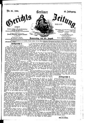 Berliner Gerichts-Zeitung vom 23.08.1894