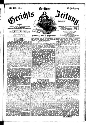 Berliner Gerichts-Zeitung vom 04.09.1894