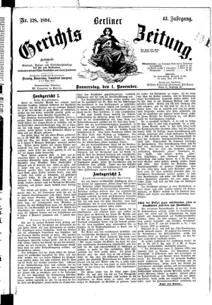 Berliner Gerichts-Zeitung on Nov 1, 1894