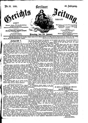 Berliner Gerichts-Zeitung vom 29.01.1895