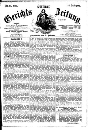 Berliner Gerichts-Zeitung on Feb 9, 1895