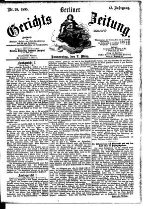 Berliner Gerichts-Zeitung on Mar 7, 1895