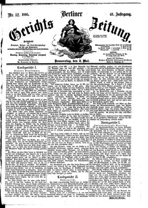 Berliner Gerichts-Zeitung vom 02.05.1895