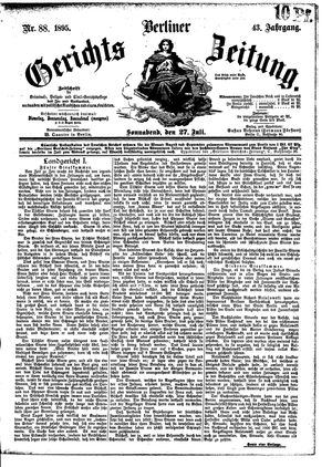 Berliner Gerichts-Zeitung vom 27.07.1895