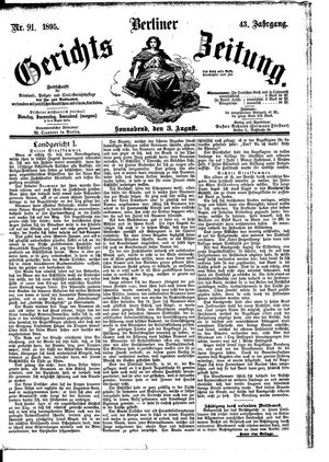 Berliner Gerichts-Zeitung vom 03.08.1895