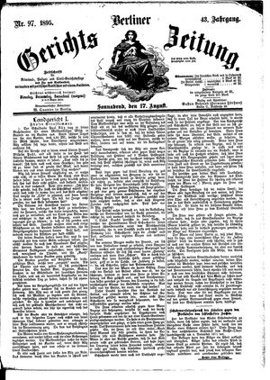 Berliner Gerichts-Zeitung vom 17.08.1895