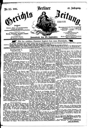 Berliner Gerichts-Zeitung on Sep 28, 1895