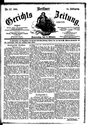 Berliner Gerichts-Zeitung vom 03.10.1895