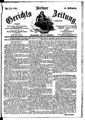 Berliner Gerichts-Zeitung vom 19.10.1895