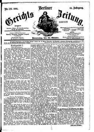Berliner Gerichts-Zeitung on Oct 24, 1895