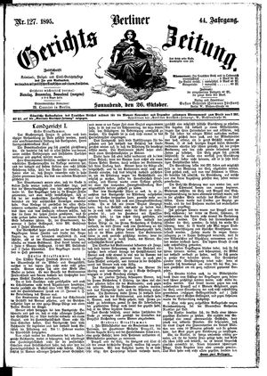 Berliner Gerichts-Zeitung vom 26.10.1895