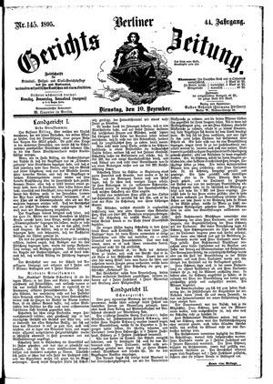 Berliner Gerichts-Zeitung on Dec 10, 1895