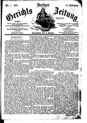 Berliner Gerichts-Zeitung vom 04.01.1896