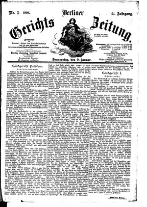 Berliner Gerichts-Zeitung on Jan 9, 1896