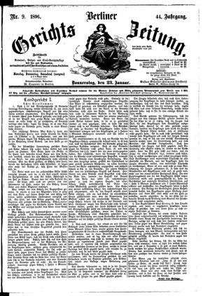 Berliner Gerichts-Zeitung on Jan 23, 1896