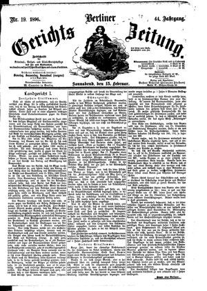Berliner Gerichts-Zeitung on Feb 15, 1896