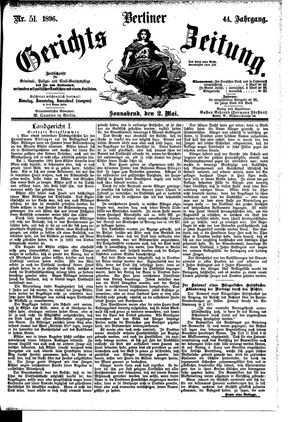 Berliner Gerichts-Zeitung on May 2, 1896