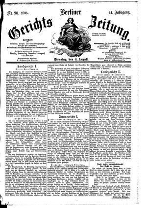 Berliner Gerichts-Zeitung vom 04.08.1896