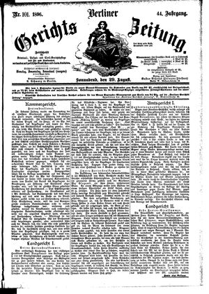 Berliner Gerichts-Zeitung vom 29.08.1896