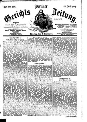 Berliner Gerichts-Zeitung vom 01.09.1896